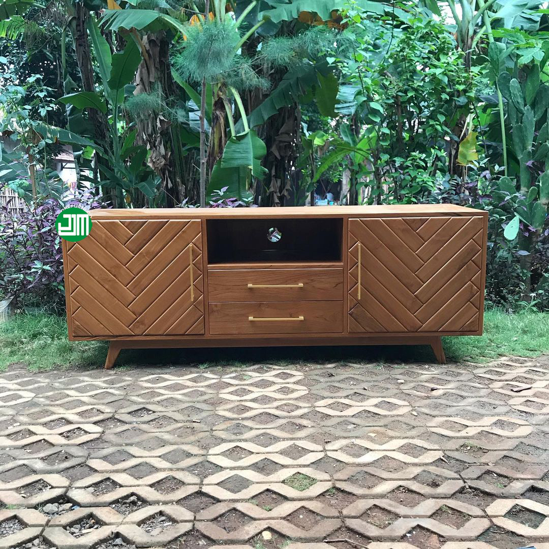 Buffet Minimalis Scandinavian Vintage Retro Kayu Jati Jjm Bff